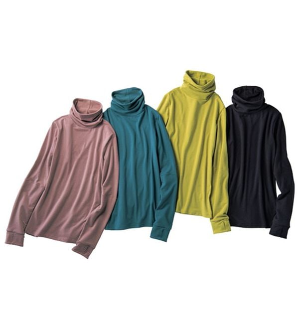 「こっそり手首あたためインナータートルネック（肌着・インナーウェア）」｜詳細画像