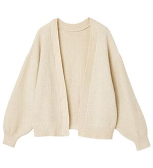 RANAN（ラナン）の「【リサイクルポリエステル使用】ざっくりニットカーディガン（ニットカーディガン）」｜ベージュ