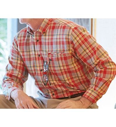 「【２色組】＜デコイ＞ポケット便利な両面起毛シャツ（メンズシャツ）」