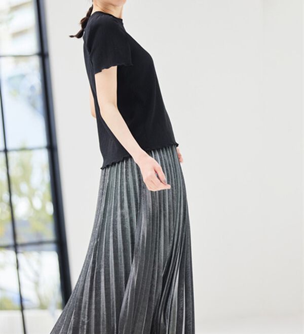 RANAN（ラナン）の「ギンガムチェック楊柳Ｔブラウス（カットソー）」｜詳細画像