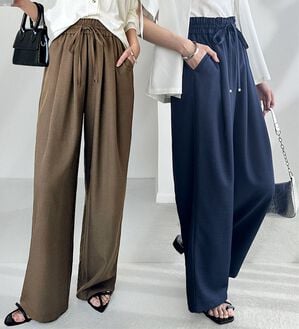 GeeRA（ジーラ）の「【体型カバー】上品なのにラクちんワイドパンツ（フルレングスパンツ）」｜詳細画像