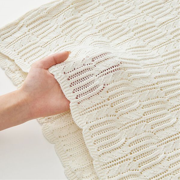 RANAN（ラナン）の「透かし柄短丈ニット（ニット・セーター）」｜詳細画像