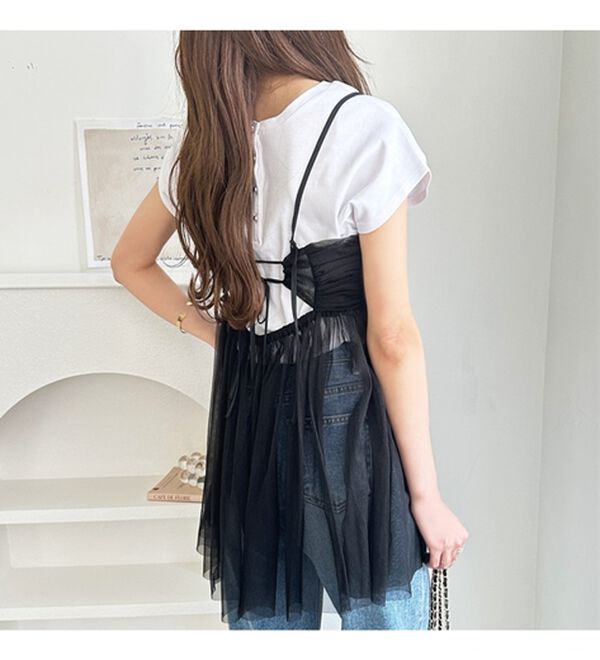 ラメチュールギャザーキャミチュニック - ベルーナ【公式】