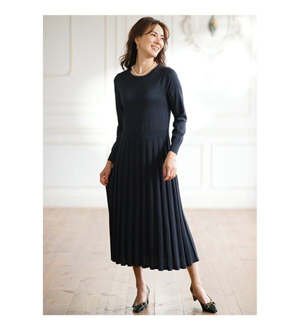 DRESS ROOM 凄まじく AMI カラードレス ネイビー 