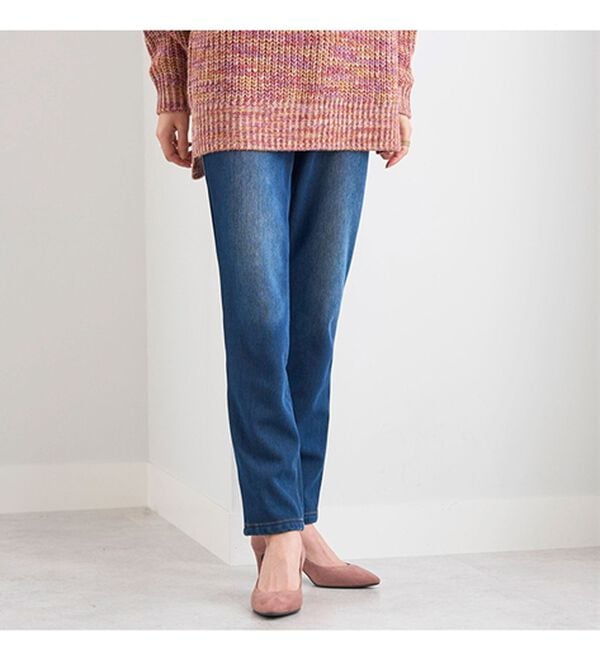 BELLUNA（ベルーナ）の「裏ベロアストレッチ素材レギンスパンツ（フルレングスパンツ）」｜詳細画像