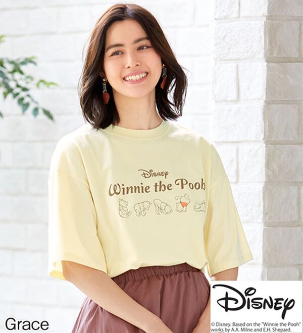 LAVIENNE（ラヴィエンヌ）の「キャラクター／ロゴＴシャツ（パジャマ・ルームウェア）」｜アイボリー