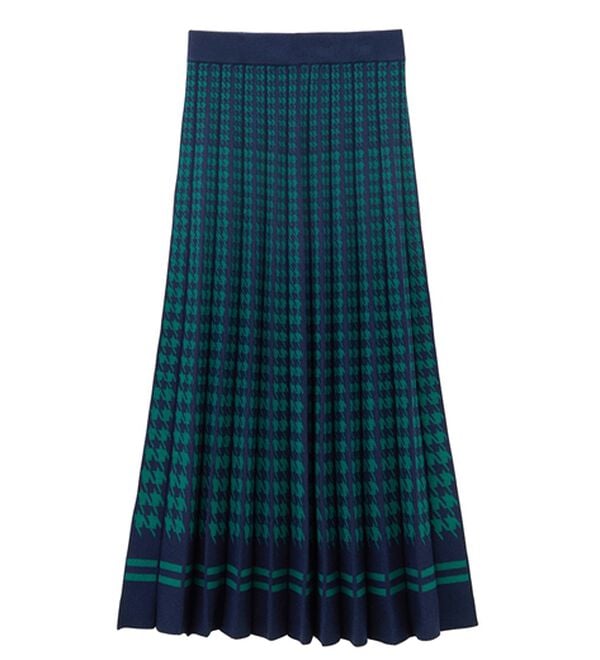 RANAN（ラナン）の「【ムースタッチライト】洗える！千鳥ジャカードスカートセットアップ（ひざ丈スカート）」｜詳細画像