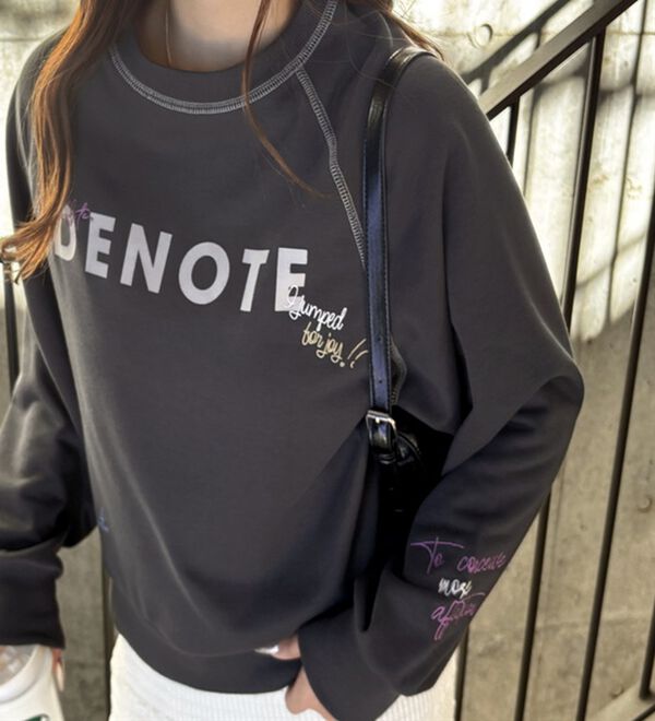 GeeRA（ジーラ）の「ミックスロゴ裏毛スウェット（カットソー）」｜詳細画像