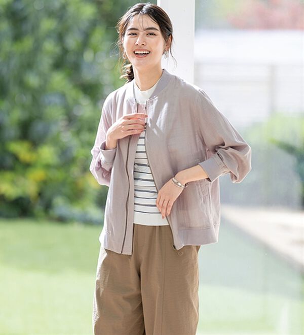 ルフラン（ルフラン）の「軽量ダブルガーゼブルゾン（ブルゾン）」｜詳細画像