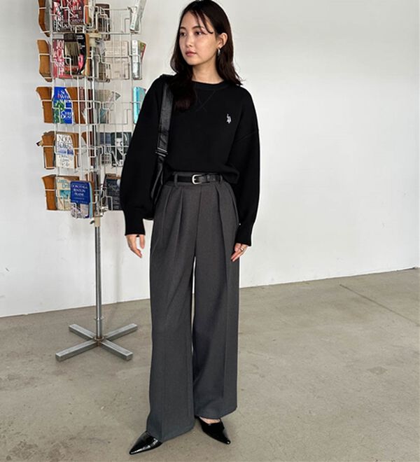 RANAN（ラナン）の「＜U.S.POLO ASSN.＞刺繍スウェットライクニット（ニット・セーター）」｜詳細画像