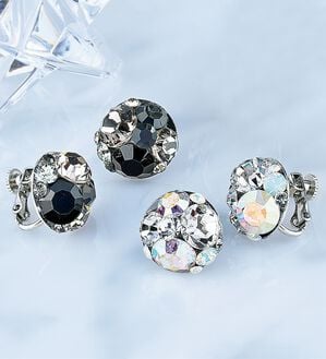 BELLUNA（ベルーナ）の「＜プレシオサ＞チェコ製クリスタルガラスイヤリング・ピアス（イヤリング・ピアス）」｜詳細画像