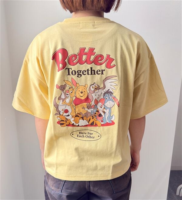BELLUNA（ベルーナ）の「＜Disney＞【プー】バックプリントボックスシルエットTシャツ（Tシャツ）」｜詳細画像