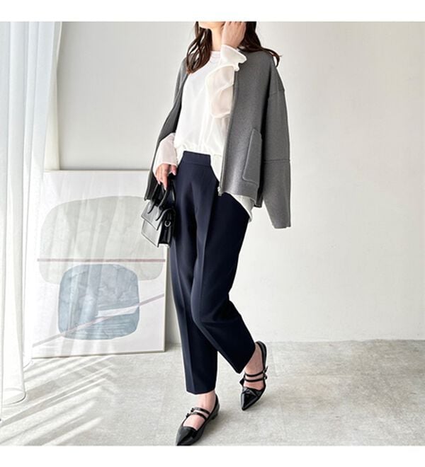 GeeRA（ジーラ）の「美脚きれい魅せ！テーパードパンツ（フルレングスパンツ）」｜詳細画像