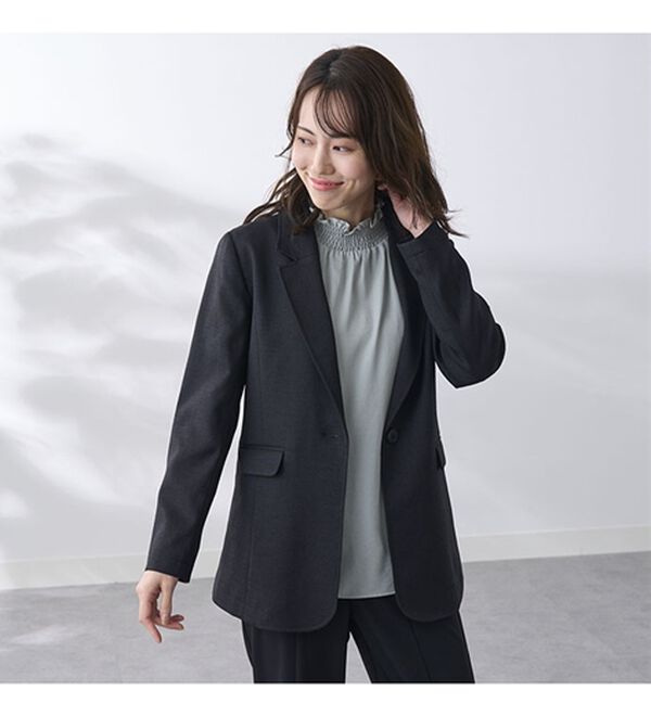 BELLUNA（ベルーナ）の「＜楽スタフィット＞テーラードジャケット（テーラードジャケット）」｜詳細画像