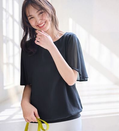 alotta（アロッタ）の「インナー付きドルマンブラウス（ブラウス）」