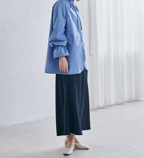 RANAN（ラナン）の「プチフリルリボン付きブラウス（ブラウス）」｜詳細画像