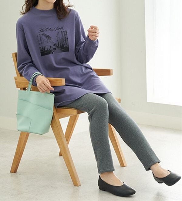 BELLUNA（ベルーナ）の「まるではく毛布！静電防止付裏ファーレギンス（スパッツ・レギンス）」｜詳細画像