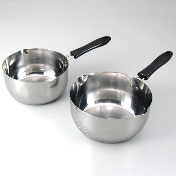 「日本製ゆきひら鍋２点セット（１６・１８ｃｍ）（鍋・フライパン）」｜詳細画像
