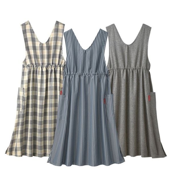 「【３枚組】家事にも活躍！２ＷＡＹ着回しベスト（エプロン）」｜3枚組