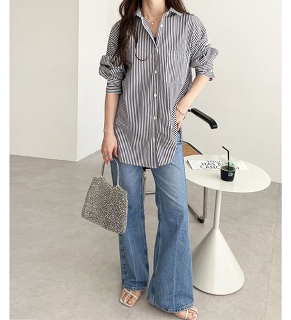 GeeRA（ジーラ）の「アソート柄オーバーサイズシャツ（シャツ）」｜詳細画像