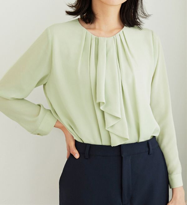 BELLUNA（ベルーナ）の「＜セレモニースタイル＞ボウタイデザインブラウス（ブラウス）」｜詳細画像