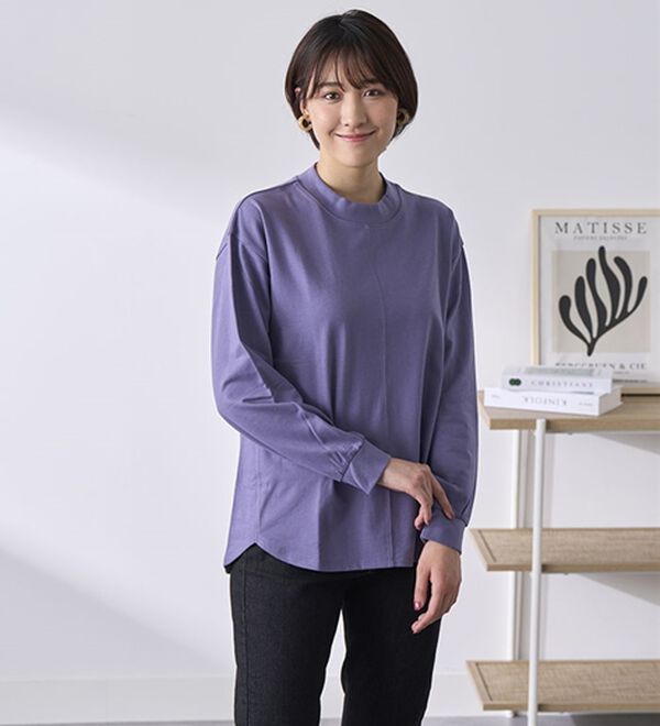 BELLUNA（ベルーナ）の「【２枚セット】大人カジュアルプルオーバー（カットソー）」｜詳細画像