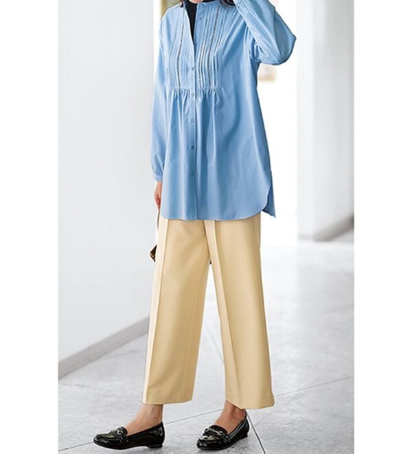 BELLUNA（ベルーナ）の「サマ見え！タック使いワイドパンツ（ワイドパンツ・ガウチョ）」｜詳細画像