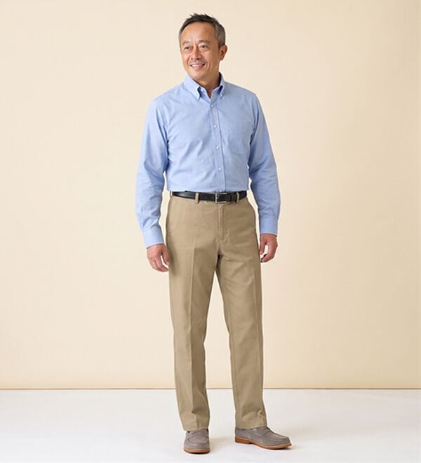 「ポロ・ビーシーエス　定番ストレッチチノパンツ（メンズスラックス）」｜詳細画像