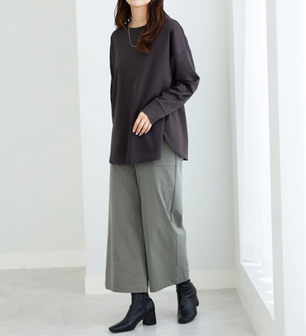 BELLUNA（ベルーナ）の「もちっとなめらか！大人顔サマ見えプルオーバー（カットソー）」｜詳細画像