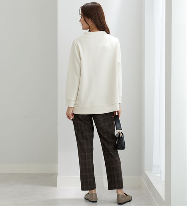 BELLUNA（ベルーナ）の「サマ見え(スーパーウォーム)ウール調素材美脚テーパードパンツ（テーパードパンツ）」｜詳細画像