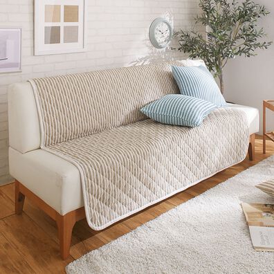 「綿サッカー織センターソファカバ―（ソファーカバー）」