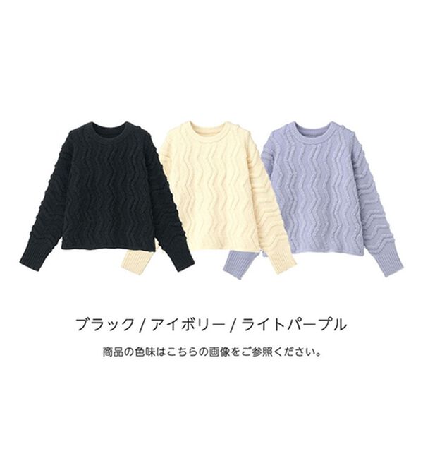 RANAN（ラナン）の「ショート丈ループニットプルオーバー（ニット・セーター）」｜詳細画像