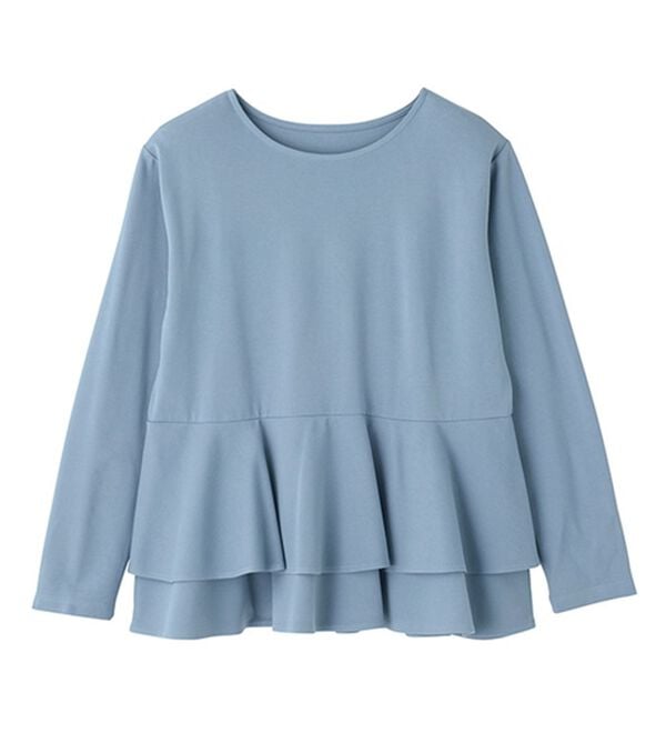 GeeRA（ジーラ）の「きれいめポンチペプラムティアードカットソー（カットソー）」｜詳細画像