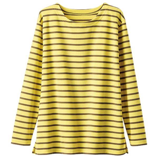 BELLUNA（ベルーナ）の「ポンチ素材ボーダープルオーバー（Tシャツ）」｜詳細画像