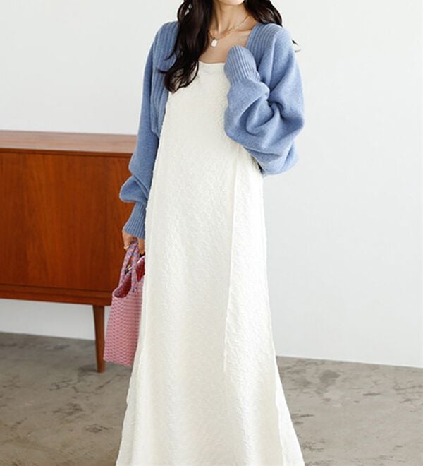 GeeRA（ジーラ）の「ぽこぽこカットジャカードキャミワンピース（その他ワンピース）」｜詳細画像