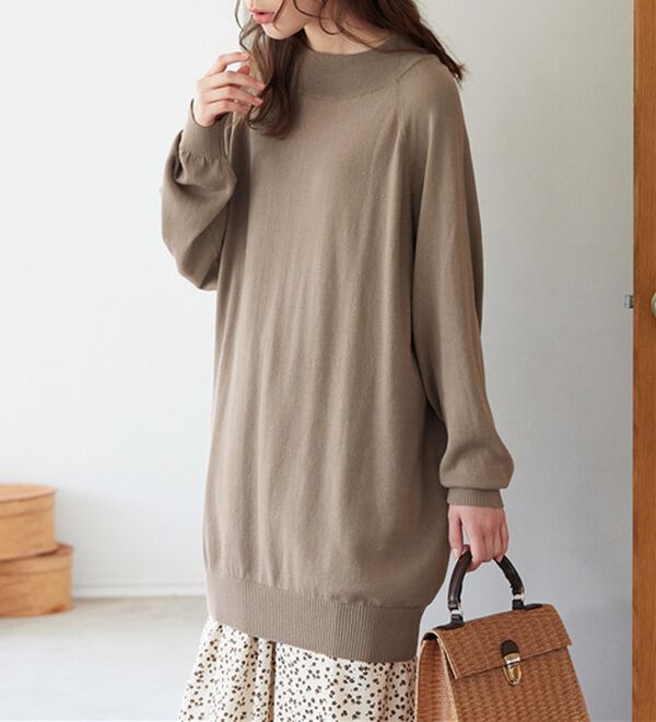 Viola e Viola（ヴィオラ エ ヴィオラ）の「【静電気防止】綿１００％ゆるチュニック（チュニック）」｜詳細画像