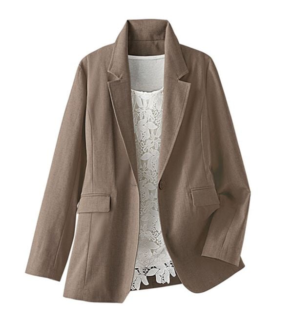 BELLUNA（ベルーナ）の「カジュアルコーデにきちんと感を！テーラードジャケット（テーラードジャケット）」｜詳細画像