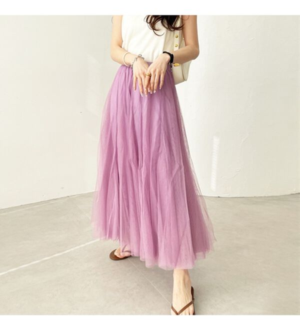 GeeRA（ジーラ）の「フレアーチュールロングスカート（ロングスカート）」｜詳細画像