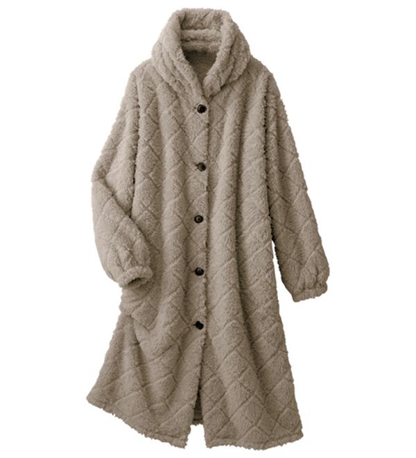 LAVIENNE（ラヴィエンヌ）の「もこもこダイヤフリースガウン（パジャマ・ルームウェア）」｜詳細画像