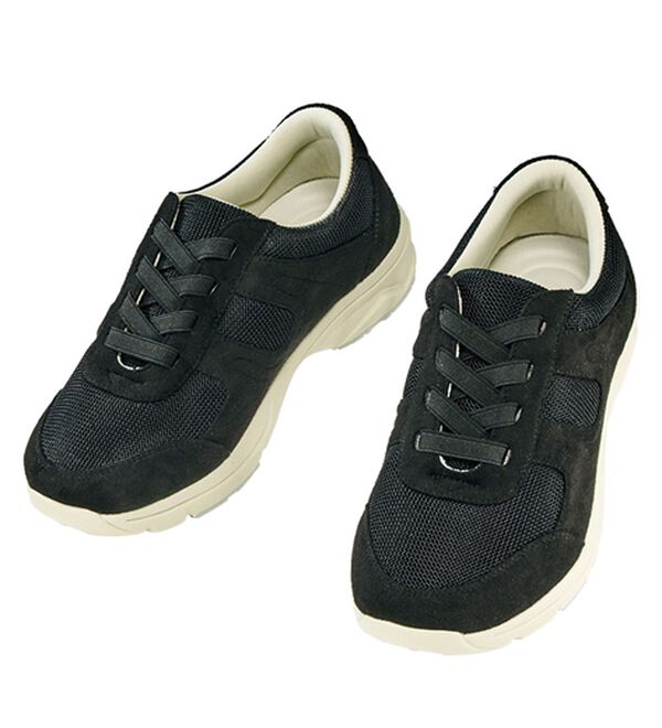 ルフラン（ルフラン）の「＜ラシーナコンフォート＞スッと履けるメッシュスニーカー（スニーカー）」｜ブラック