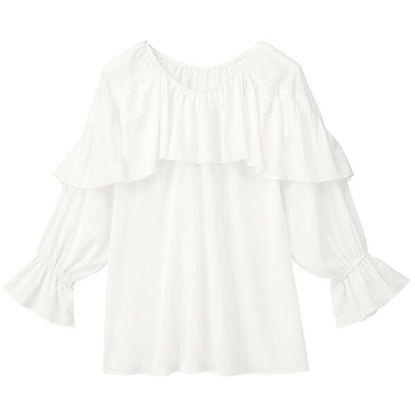 RANAN（ラナン）の「ラッフルフリルブラウス（ブラウス）」｜詳細画像