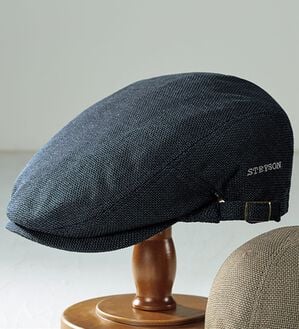 「＜ステットソン＞からみ織り涼やか帽子（メンズ帽子）」｜ハンチングチャコール