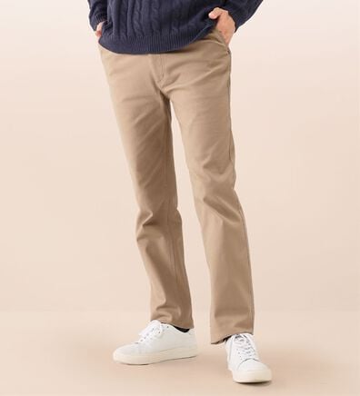 「＜コムルヴァン・オム＞ラクしてすっきり暖かパンツ（メンズフルレングスパンツ）」