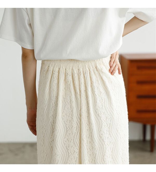 GeeRA（ジーラ）の「起毛レースタイトスカート（ロングスカート）」｜詳細画像