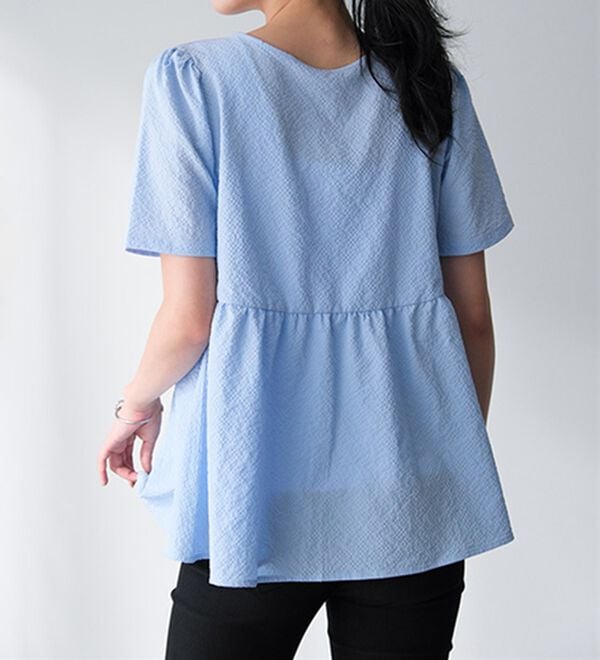 RANAN（ラナン）の「ひんやり！前後２ＷＡＹリボンデザインブラウス（ブラウス）」｜詳細画像