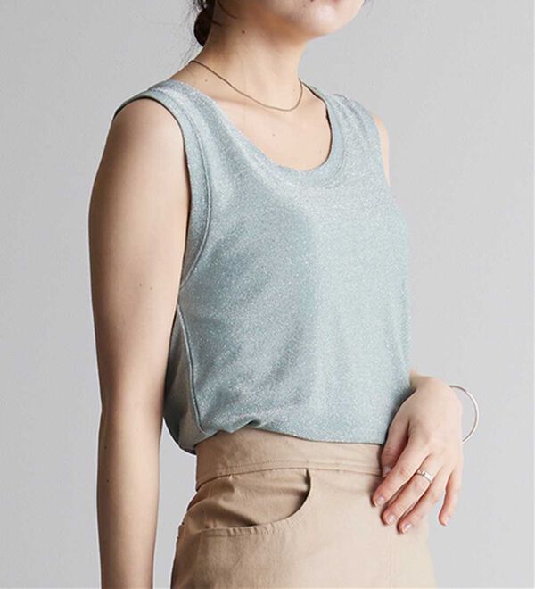 RANAN（ラナン）の「ひんやり！ラメタンクトップ（タンクトップ・キャミソール）」｜詳細画像