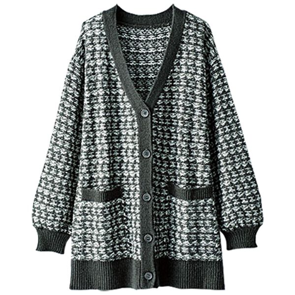 BELLUNA（ベルーナ）の「ツイード調ニットカーディガン（ニットカーディガン）」｜詳細画像