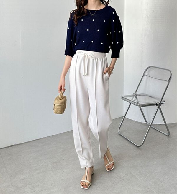 楽ちん！ストレッチ美ラインテーパードパンツ - ベルーナ【公式】