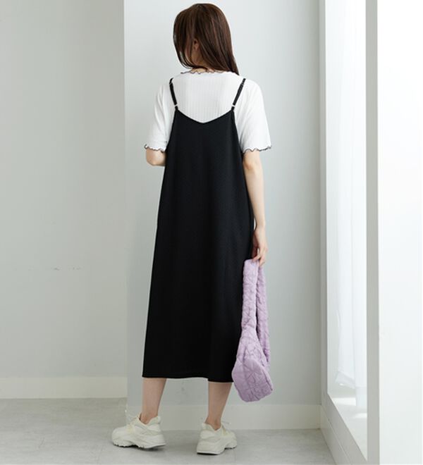 BELLUNA（ベルーナ）の「【2点セット】メローインナー＆キャミワンピースセット（アンサンブル）」｜詳細画像