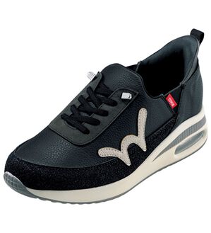 BELLUNA（ベルーナ）の「＜ＥＤＷＩＮ＞さっと履ける！牛床革エアソールスニーカー（スリッポン）」｜ブラック